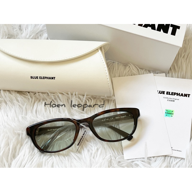 [ พร้อมส่ง/แท้] BLUE ELEPHANT  แว่นกันแดด รุ่น Hoen leopard  กรอบลายกระน้ำตาล เลนส์สีอ่อน