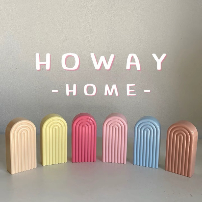 โค้งตั้งโชว์ โทนสีพาสเทล ของตกแต่งห้อง