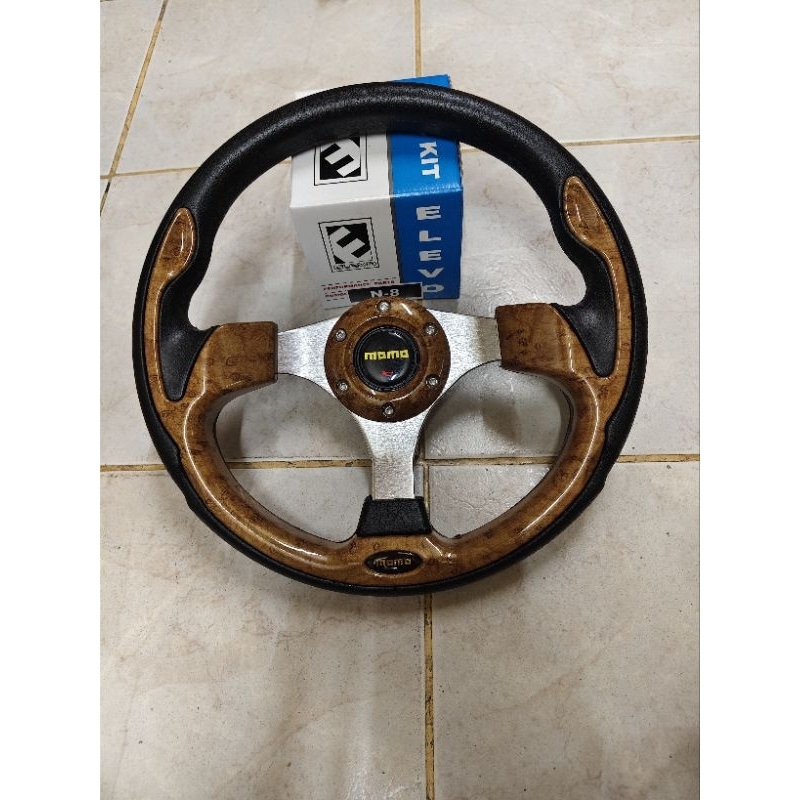 วงพวงมาลัยแต่งวง 12 นิ้วพร้อมคอตรงรุ่น vigo tiger D4D mighty x รถตู้ camry ตัวเก่า soluna corollaตรง