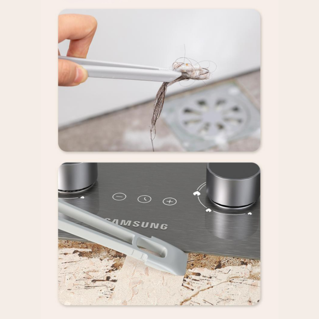 แปรงขัดอเนกประสงค์แบบหมุนได้ 3in1 ทำความสะอาดมัลติฟังก์ชั่น ขัดได้ทุกซอกมุม【แปรง/พลั่ว/ที่คีบ】 - รูปที่ 2