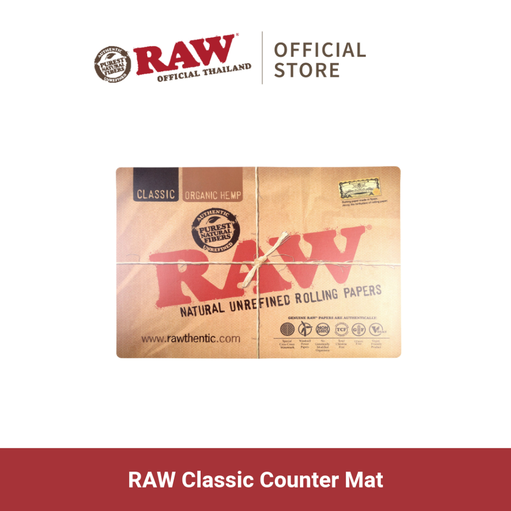 แผ่นรองเม้าส์ RAW Classic Counter Mat แผ่งรองถาดมวน คุณภาพดีจาก Raw Thailand
