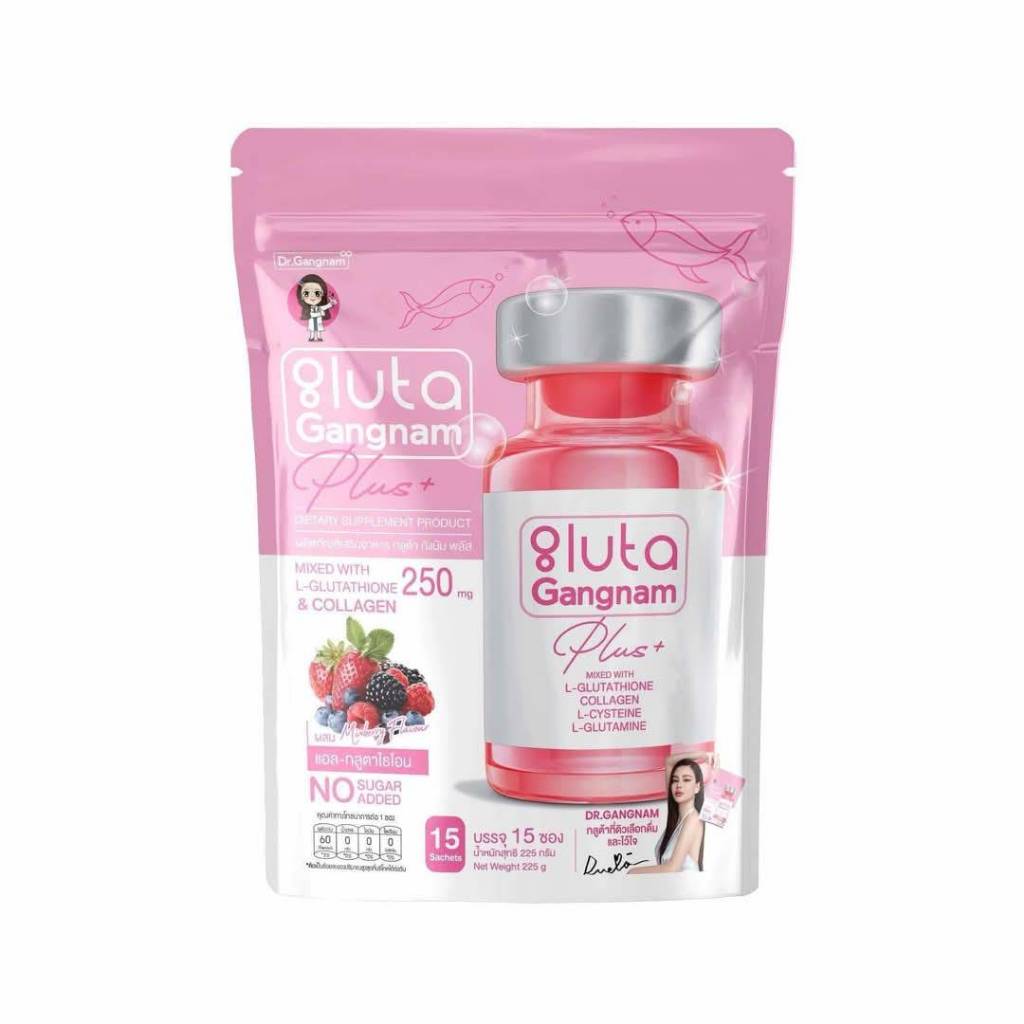 กลูต้ากังนัม GANGNAM CLINIC GLUTA NEX DR.GANGNAM กลูต้า ดร.กังนัม กลูต้าคุณหมอ กังนัม ปริมาณ 15 ซอง