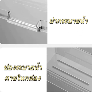 ชั้นวาง ที่วางฟองน้ํา PET ความจุขนาดใหญ่ ชั้นวางของแบบวางตั้ง ออกแบบให้ระบายน้ำด้านล่างได้ KKHOME