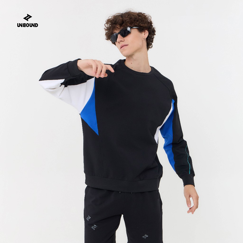 UNBOUND ASTRO CAMO FUTURISTIC LIGHT SWEATSHIRT (BLACK) เสื้อสเวตเตอร์แขนยาวสีดำ