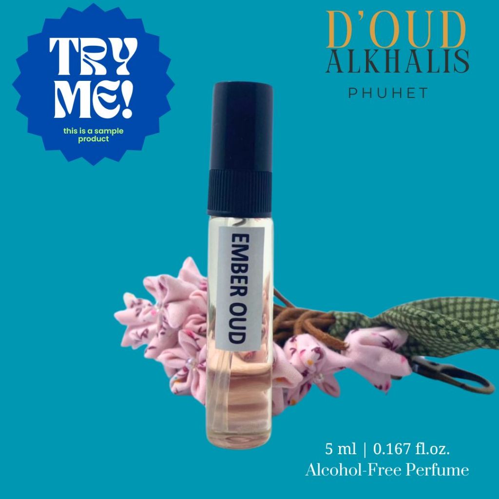 D’Oud Alkhalis Ember Oud 5 ml (SAMPLE) | น้ำหอมไร้แอลกอฮอล์ | หอมลุ่มลึก หรูหรา ติดทนนาน
