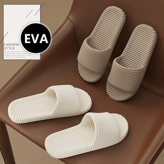 EVA ห้องน้ำ รองเท้าแตะคู่รักเท้าแตะในร่มรองเท้าแตะ ลื่นนุ่มขนาด36-45