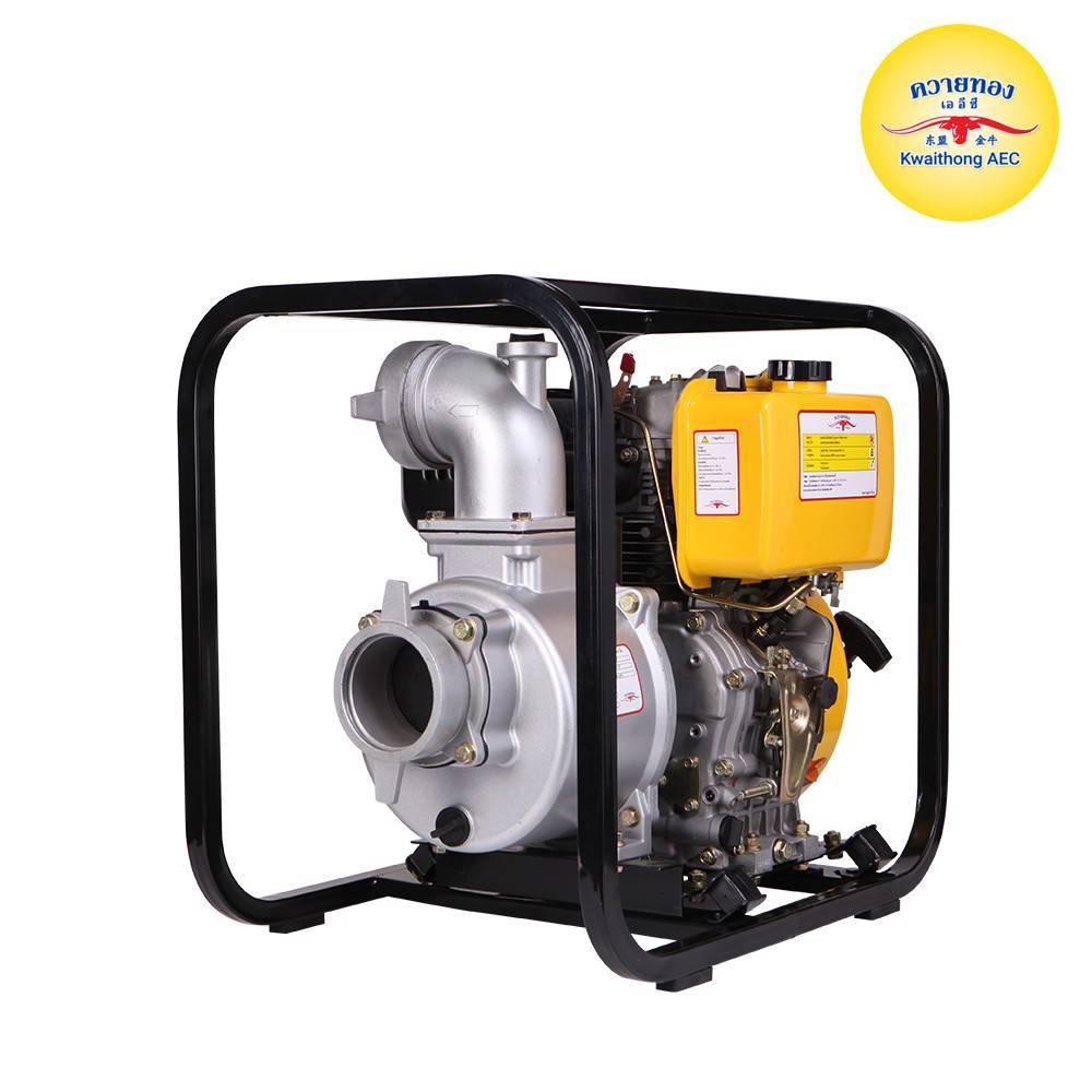 เครื่องสูบน้ำดีเซล ควายทอง K221 (4 นิ้ว) KD40P √ ทางน้ำออก 4 นิ้ว √ 8 แรงม้าปริมาณน้ำสูงสุดได้ 1,300