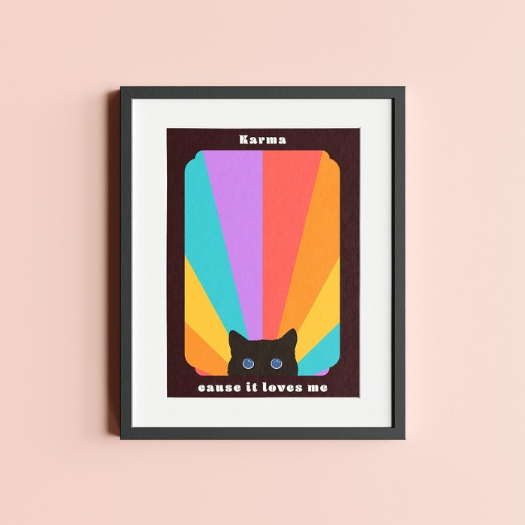 Karma is a Cat | Karma Print