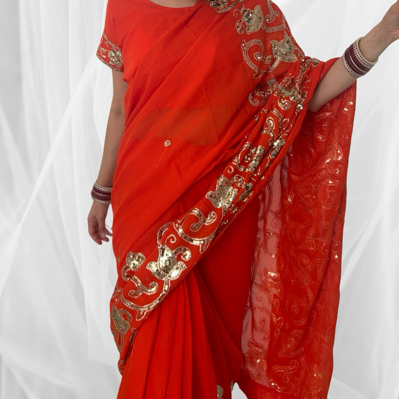 ชุดผ้าซารีอินเดียพร้อมสวมใส่ ready to wear indian saree