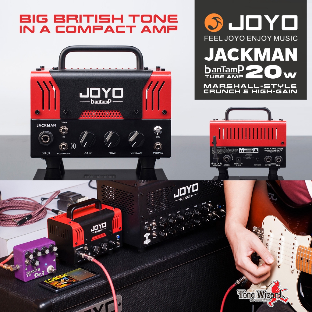 JOYO หัวแอมป์หลอด Tube Amp BanTamp 20W Jackman BritishCrunch (5690)