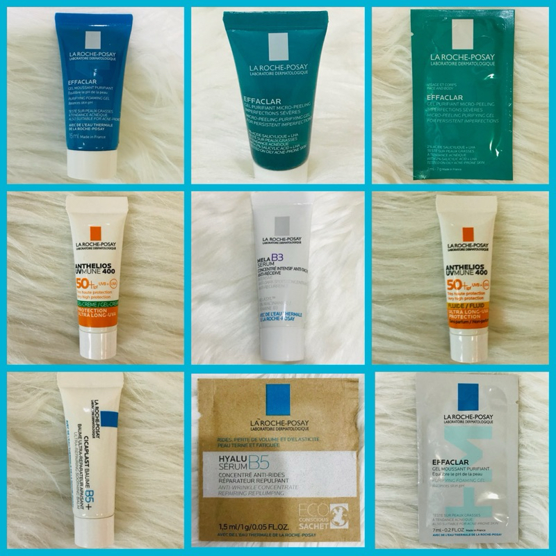 🔥ส่งด่วน‼️ลด30%ในvdo🔥ลาโรช โพเซย์La Roche Posay Anthelios UVMune 400 Cicaplast  Effaclar Mela B3 Effaclar duo+m Hyalu B5