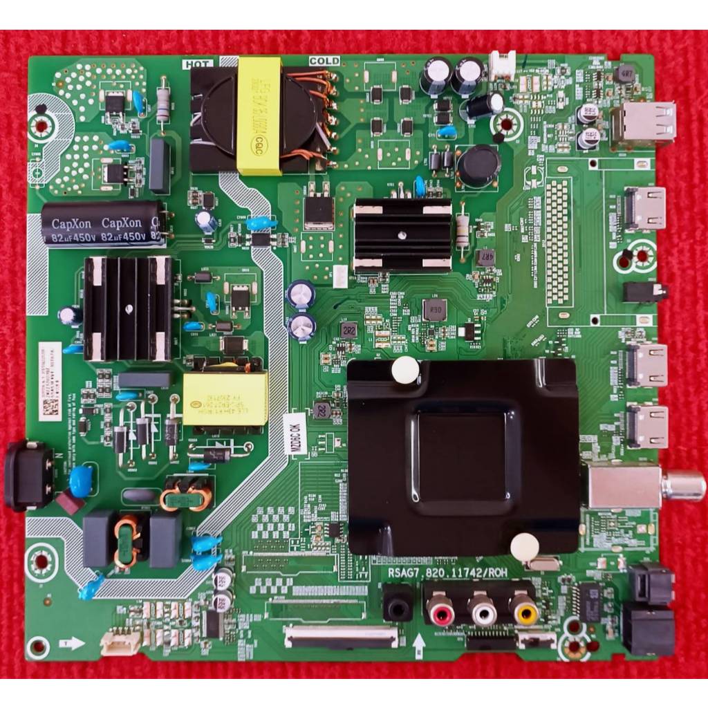 เมนบอร์ดทีวี  Hisense รุ่น 55E6H พาสบอร์ด RSAG7.820.11742/ROH
