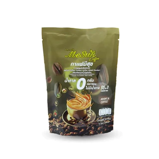 มีสุขคอฟฟี่ กาแฟงาดำ รำข้าว 55 in 1 (1ถุง มี 10ซอง)