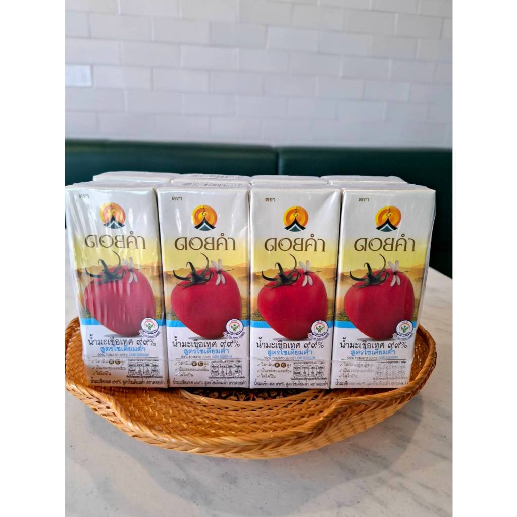 ดอยคำ น้ำมะเขือเทศ ๙๙% สูตรโซเดียมต่ำ 200 มล. (แพ็ค4กล่อง) EXP : 17/02/27     ( ราคาพิเศษ)6