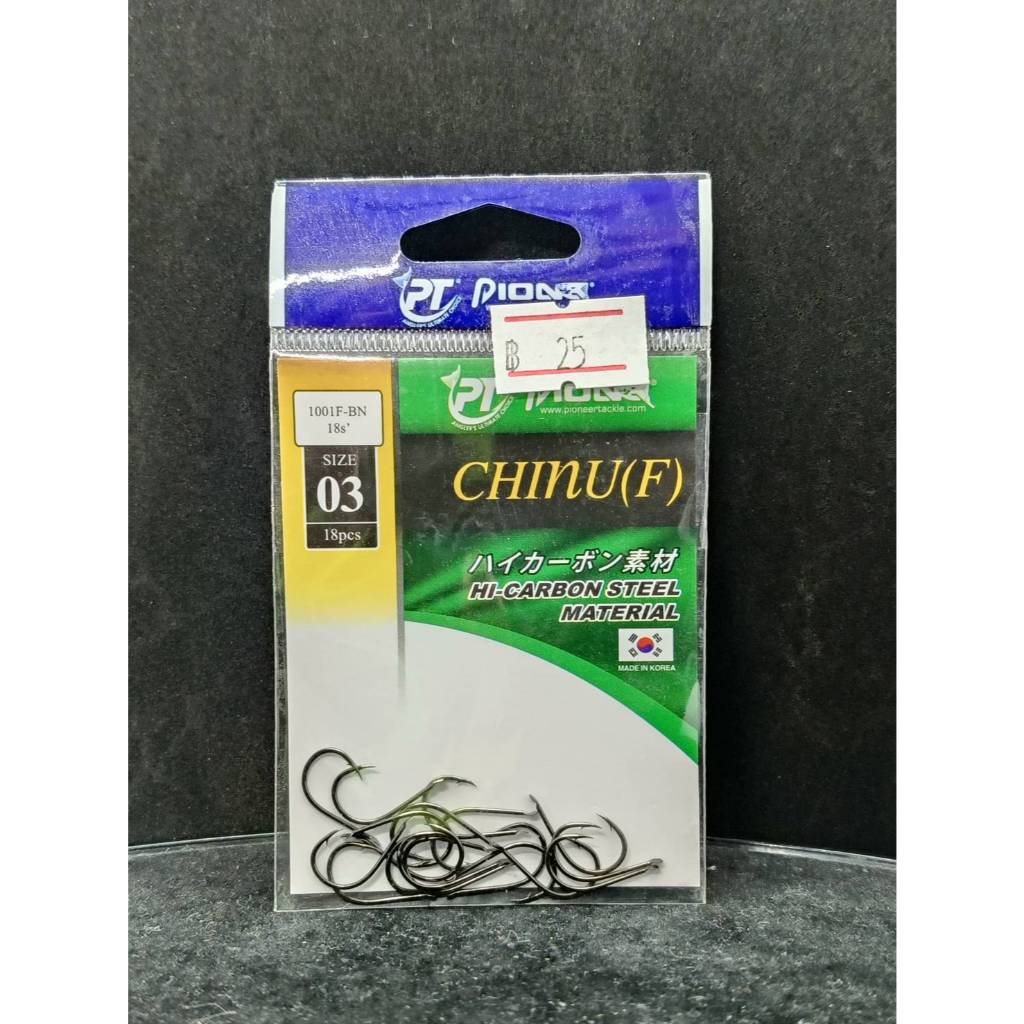 ตัวเบ็ด Pioneer CHINU(F) 1001F-BN ทรงจินุ เบาคมพริ้ว - รูปที่ 3