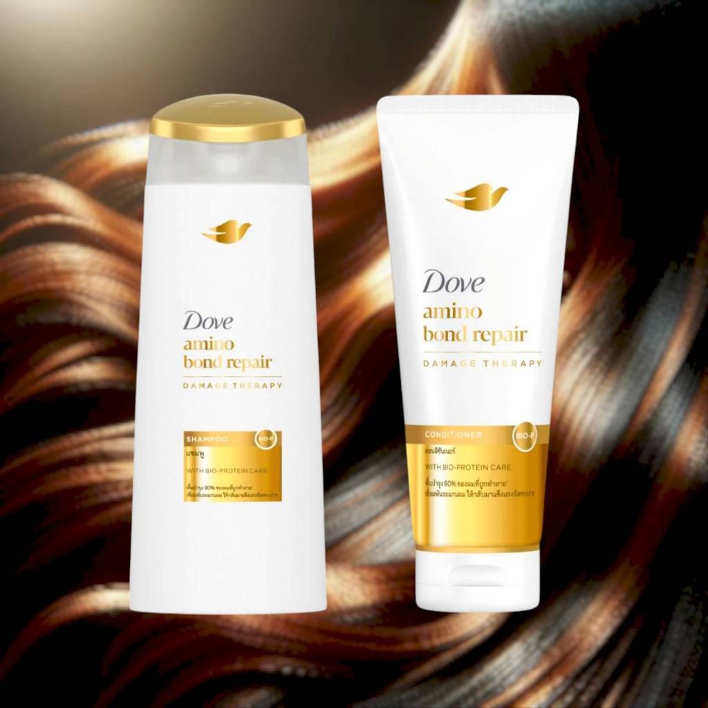 โดฟ แชมพู/ครีมนวด อะมิโน บอนด์ รีแพร์ 110 มล. Dove Amino Bond Repair Shampoo/ Conditioner