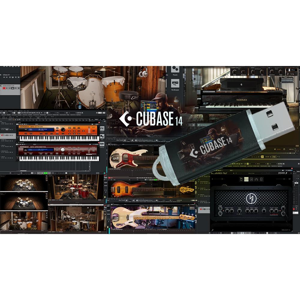 Cubase 14Pro พร้อม ชุดทำดนตรี แบบมืออาชีพ ที่ให้เสียงที่สมจริง   พร้อมวีดีโอวิธีติดตั้ง