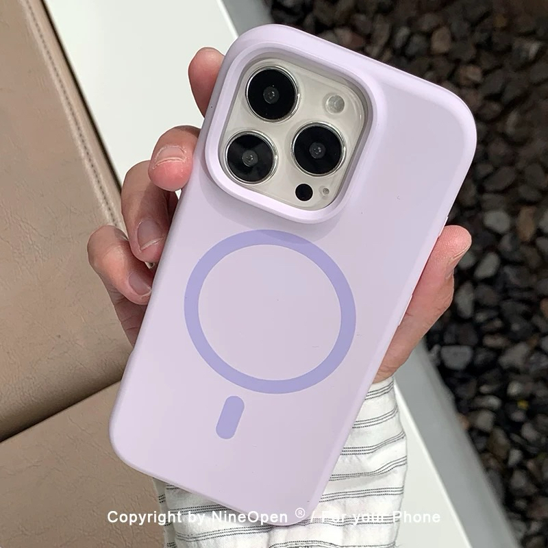 Supercase (แม่เหล็ก) lPhone7P-i16promax เคสซิลิโคน บุกำมะหยี่ ชาร์จไร้สาย - รูปที่ 2