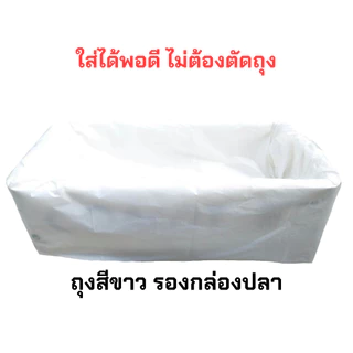 ถุงรองกล่องผักไฮโดรโปนิกส์ 100 ใบ หนา ทนทาน ใช้ได้นาน ถุงรองกล่องกุ้ง,ปลา ถุงรองกล่องโฟมปลูกผัก