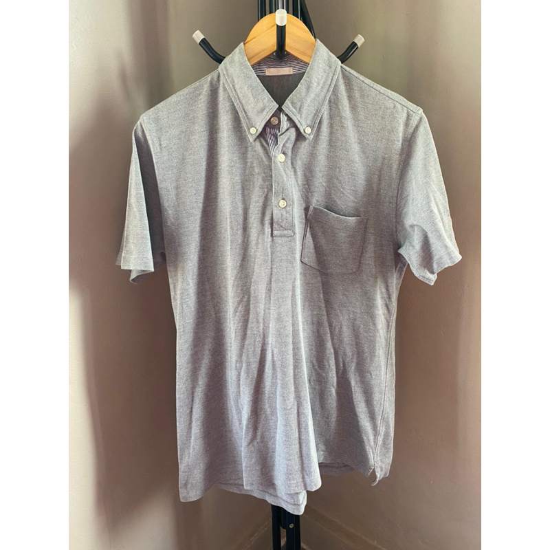เสื้อคอปกโปโล GU สีเทา