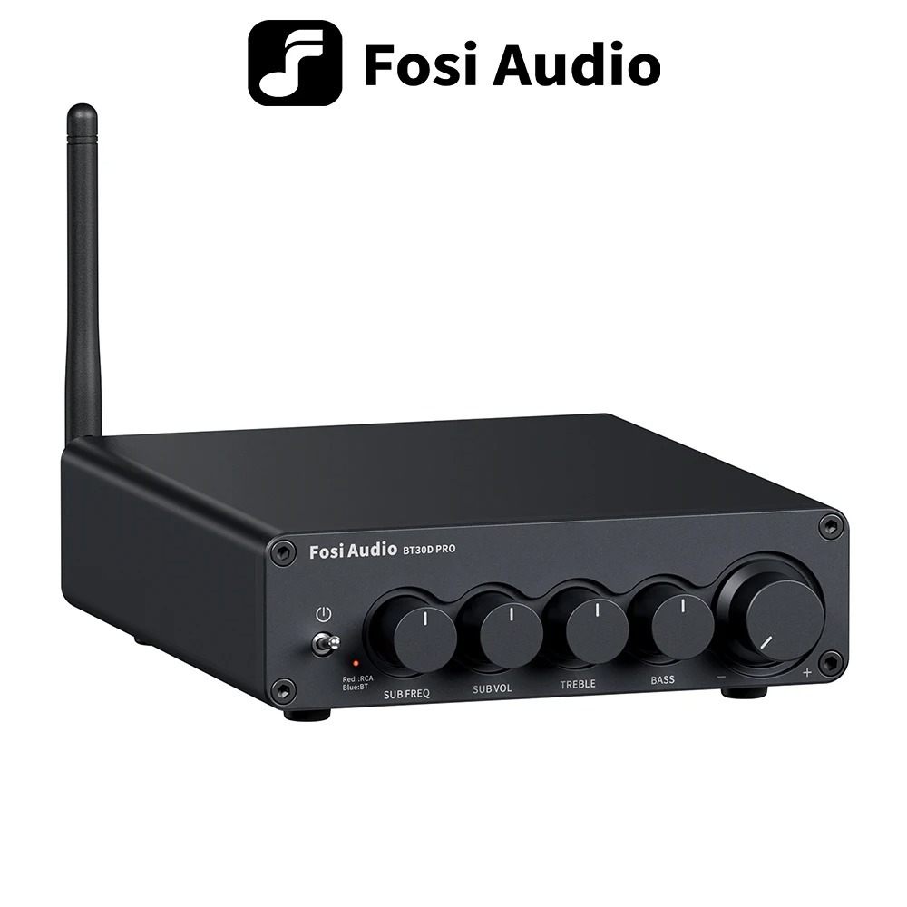 Fosi Audio Bluetooth Sound Power Amplifier BT30D PRO 2.1 Channel Amp Audio Reciver for Speaker Subwo