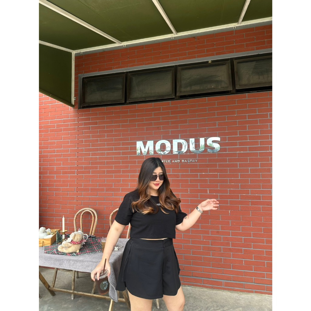 Toby shorts กางเกงขาสั้นเอวสูง กางเกงขาสั้นสาวอวบ |  Plussizeby.yuti