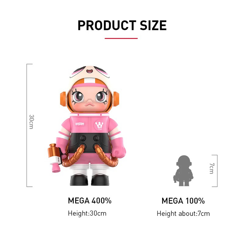 [พร้อมส่ง] แกะตัวโชว์ตู้ Popmart 400% Molly Space 400% + 100% Powerpuff Girls Blossom มอลลี่ Molly 4