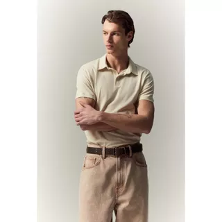 H&M(เอชแอนด์เอ็ม) เสื้อโปโล Slim Fit ผู้ชาย 956343_27