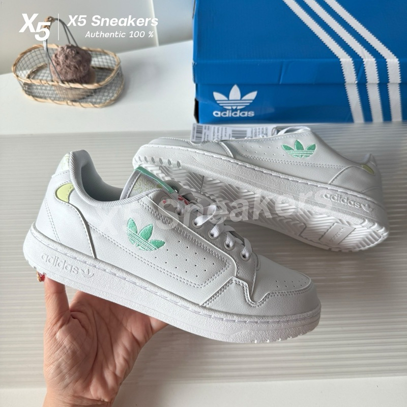 adidas ของแท้ 100%  NY 90 สีขาวเขียว