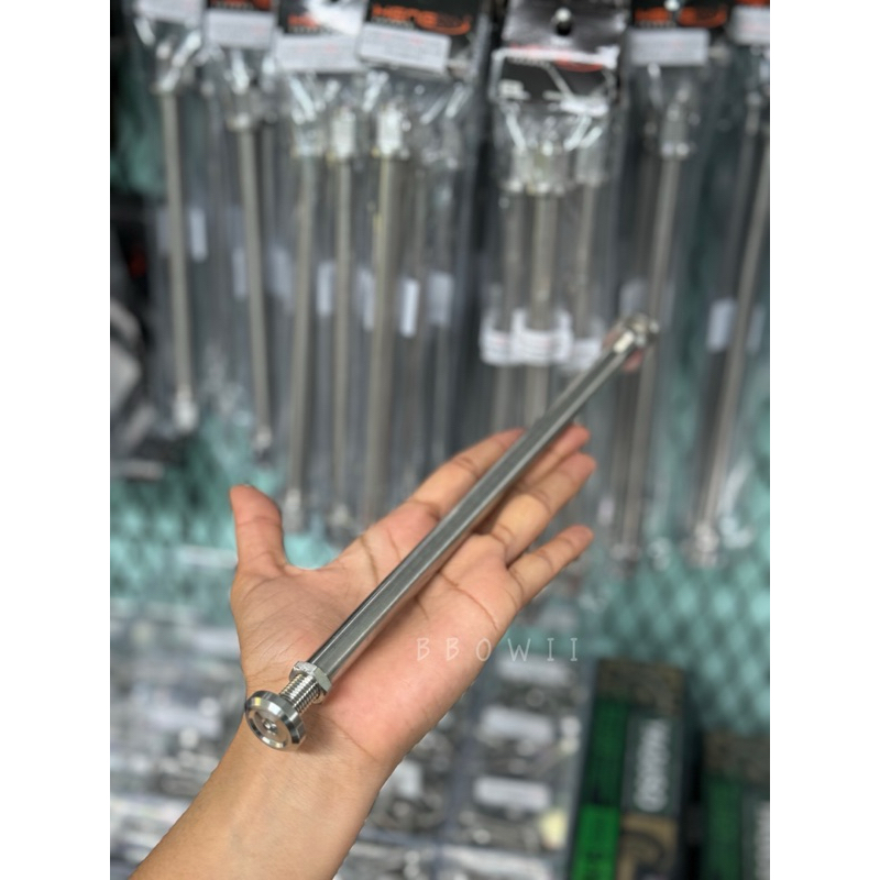 แกนสวิงอาร์ม(เดิม) เลส Wave125R/S/i ไฟเลี้ยวบังลม  งานเฮงสกรู