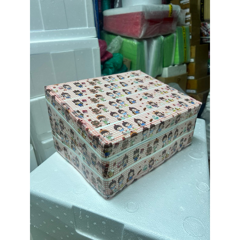 กล่องเฉียงพร้อมฝา ไซส์M