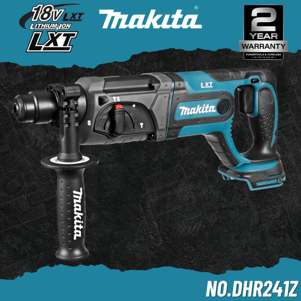 MAKITA สว่านโรตารี่ไร้สาย 18V ขนาด 20 mm. (13/16") SDS PLUS No.DHR241Z (เฉพาะตัวเครื่อง)