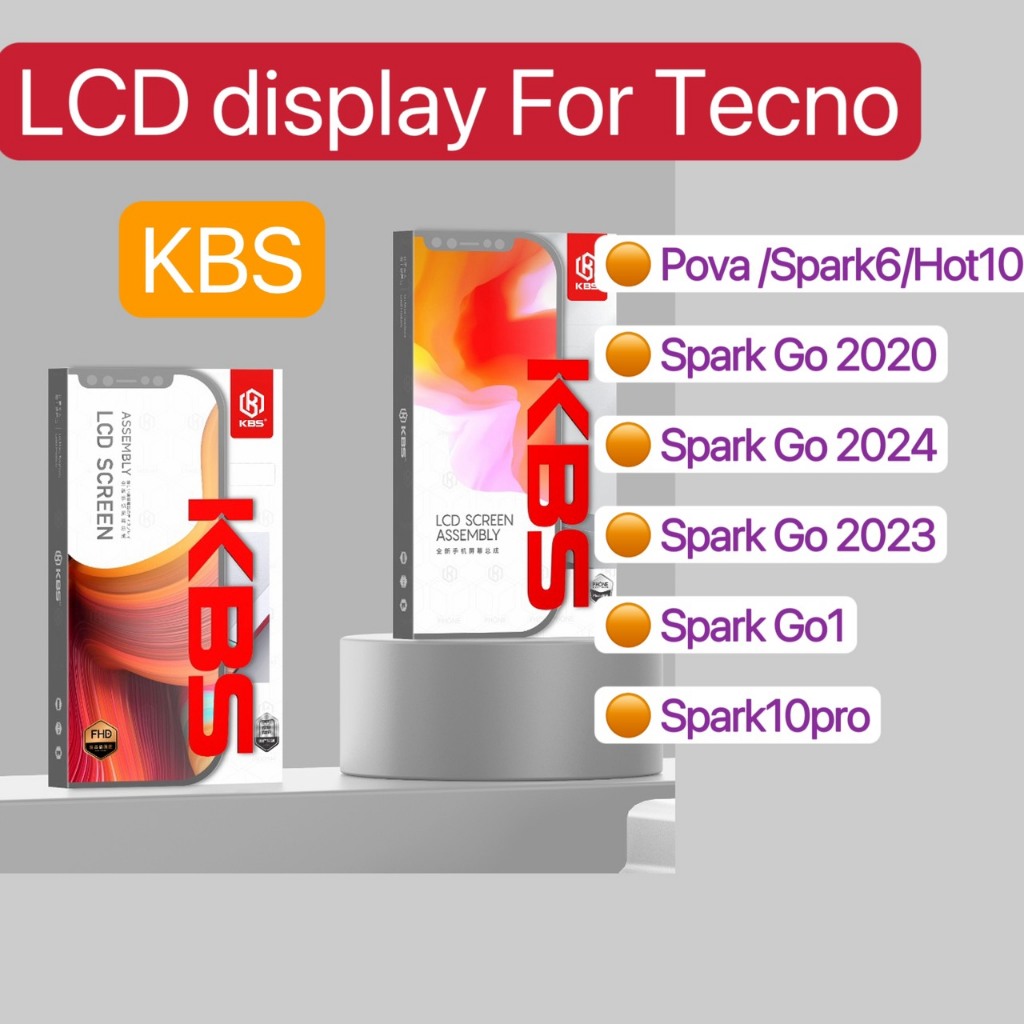 KBS หน้าจอ LCD จอ สำหรับ Tecno Pova/Spark6,Spark go 2020,Spark go 2023,Spark go 2024,Spark go1,Spark