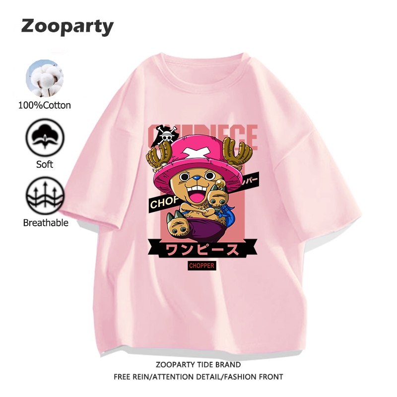 เสื้อยืด วันพีซ One Piece Chopper 2025สินค้าใหม่! ลายพิมพ์การ์ตูนน่ารัก ใส่ได้ทั้งชายและหญิง 100% cotton ผ้านุ่มใส่สบาย