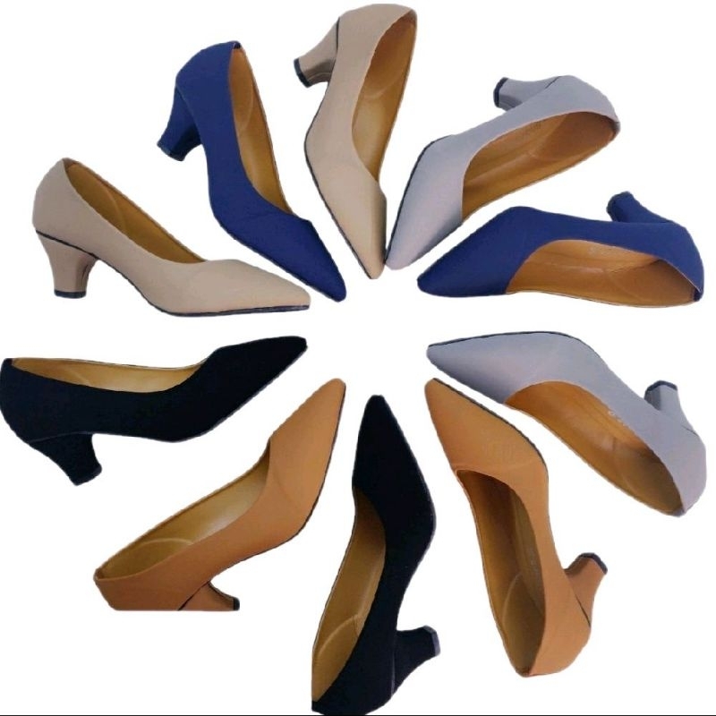 🔥 รองเท้าคัชชู ไซด์ 36-45 หนังนิ่ม ส้นแหลม สูง 2 นิ้วคะ มีไซด์เล็กและไซด์ใหญ่  สำหรับสาวทำงานคะ