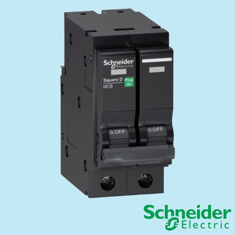 QO216 -  QO263 VSC 6T 10T เซอร์กิตเบรคเกอร์ ลูกเซอร์กิตเบรคเกอร์ ลูกย่อย 2P 16-63A. 10KA ″SCHNEIDER″