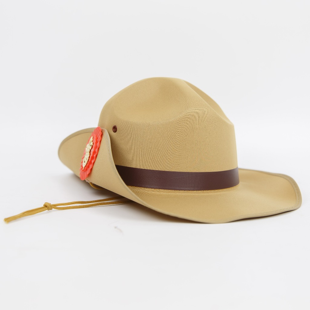 หมวกปีกลูกเสือสามัญ พร้อมเข็มปักหมวกและดอกจันทร์สีต่างๆ งานมาตรฐาน ใส่แล้วดูดี ราคาคุ้มค่า