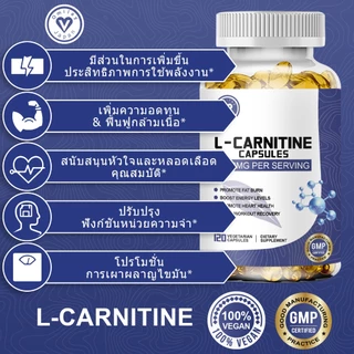 ISNIH แอลคาร์นิทีน 3500mg L Carnitine Capsule Supplement เพิ่มพลังงาน ช่วยควบคุมน้ำหนัก 120 แคปซูล