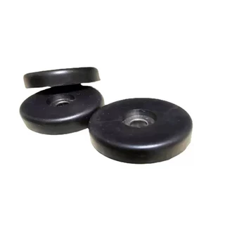 ลูกยางฐานตู้ลำโพง (แพ็ค4-8 อัน) ขนาด40x10mm. ใช้สำหรับรองตู้ลำโพง รองกล่องแร็ค ยางรองขาโต๊ะ วัสดุยางแข็งพร้อมแหวนเหล็ก