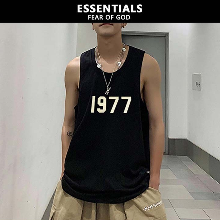 『ESSENTIALS』เสื้อ FEAR OF GOD ESSENTIALS เสื้อกล้ามไม่มีแขน 1977