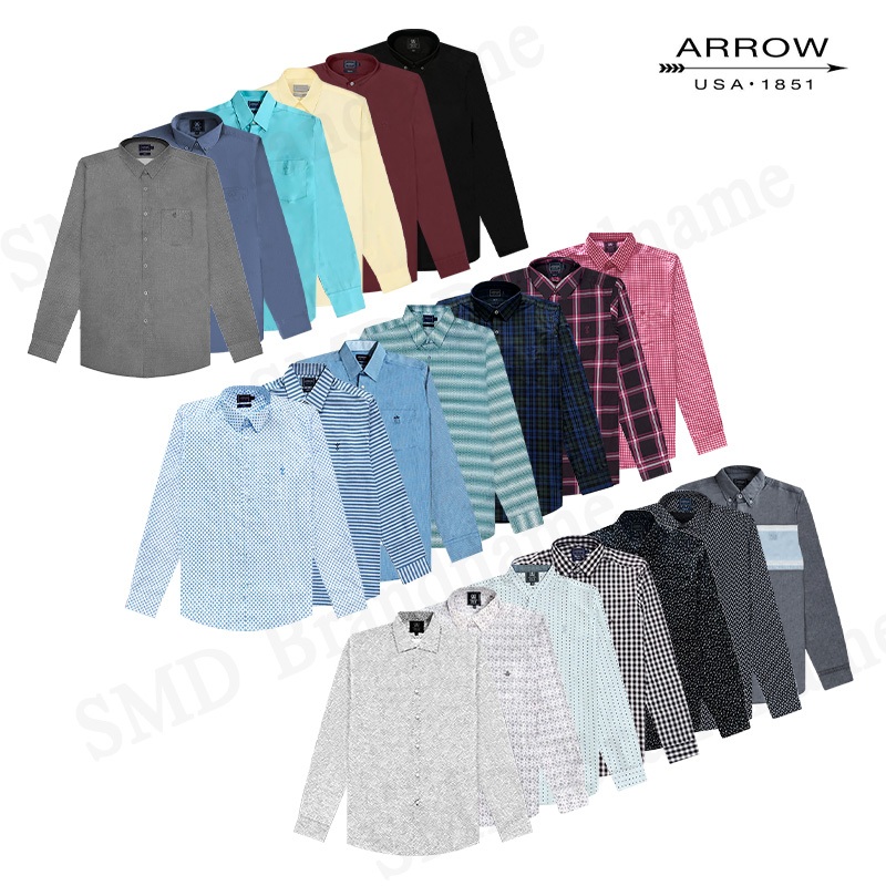 Arrow เสื้อเชิ้ตแขนยาว สำหรับคุณผู้ชาย สินค้าจากชอป ของแท้ 100%