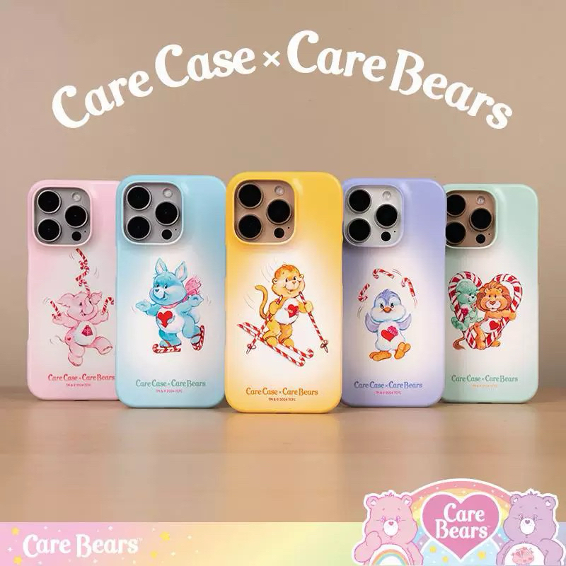 (Pre-order) เคสCarebear x Carecaseลิขสิทธิ์แท้💯🐻🧃เคสไอโฟน