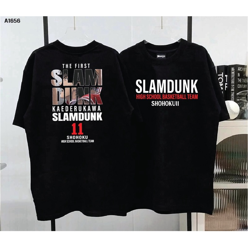 เสื้อCotton100% สกรีน หน้า-หลังแบบดิจิตอล เนื้อผ้าหนานุ่ม A1656-แขนสั้น