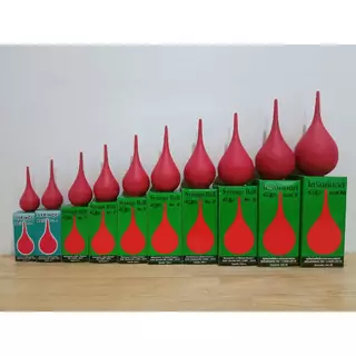 STANDARD-Syringe Ball ไซริงค์บอล เบอร์ 1-10 ลูกยางแดงเอนกประสงค์ ลูกยางดูด ที่ดูด