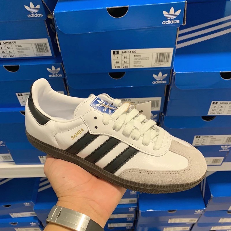 【Outlets แท้】Originals samba og รองเท้ากีฬาลำลองสำหรับผู้ชายและผู้หญิง จัดส่งจากกรุงเทพฯ