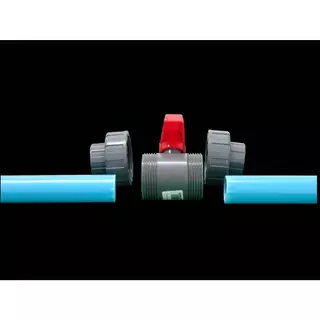 บอลวาล์วยูเนี่ยน PVC BALL VALVE UPVC UNION 4หุน (1/2นิ้ว)