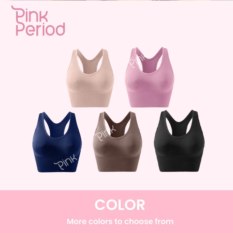 Pink Period สปอร์ตบรา AC-009 มีฟองน้ำถอดได้ ผ้ายืดหยุ่น thumbnail 9