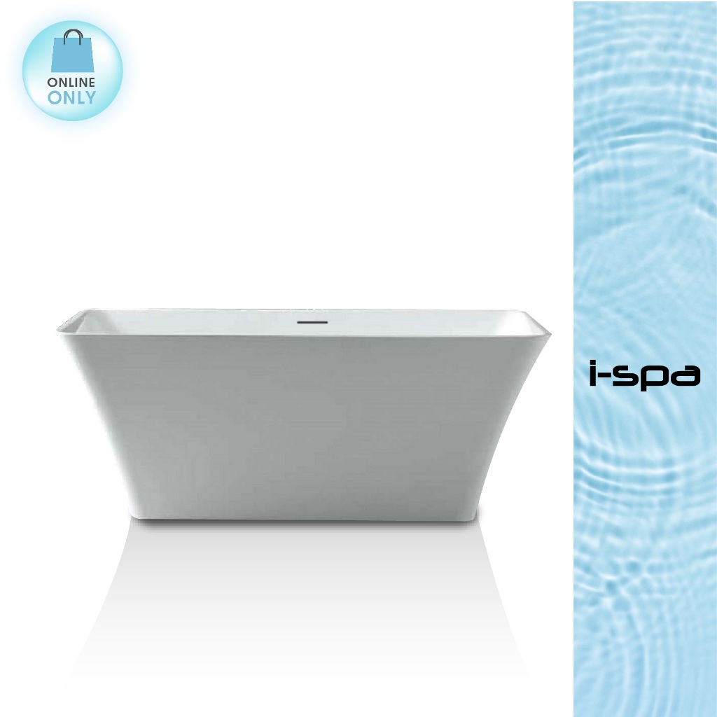 I-SPA อ่างอาบน้ำ แบบลอยตัว Seamless  รุ่น RHYTHM  ขนาด 150x75x60 cm. สีขาว (BD-SS-BT007)