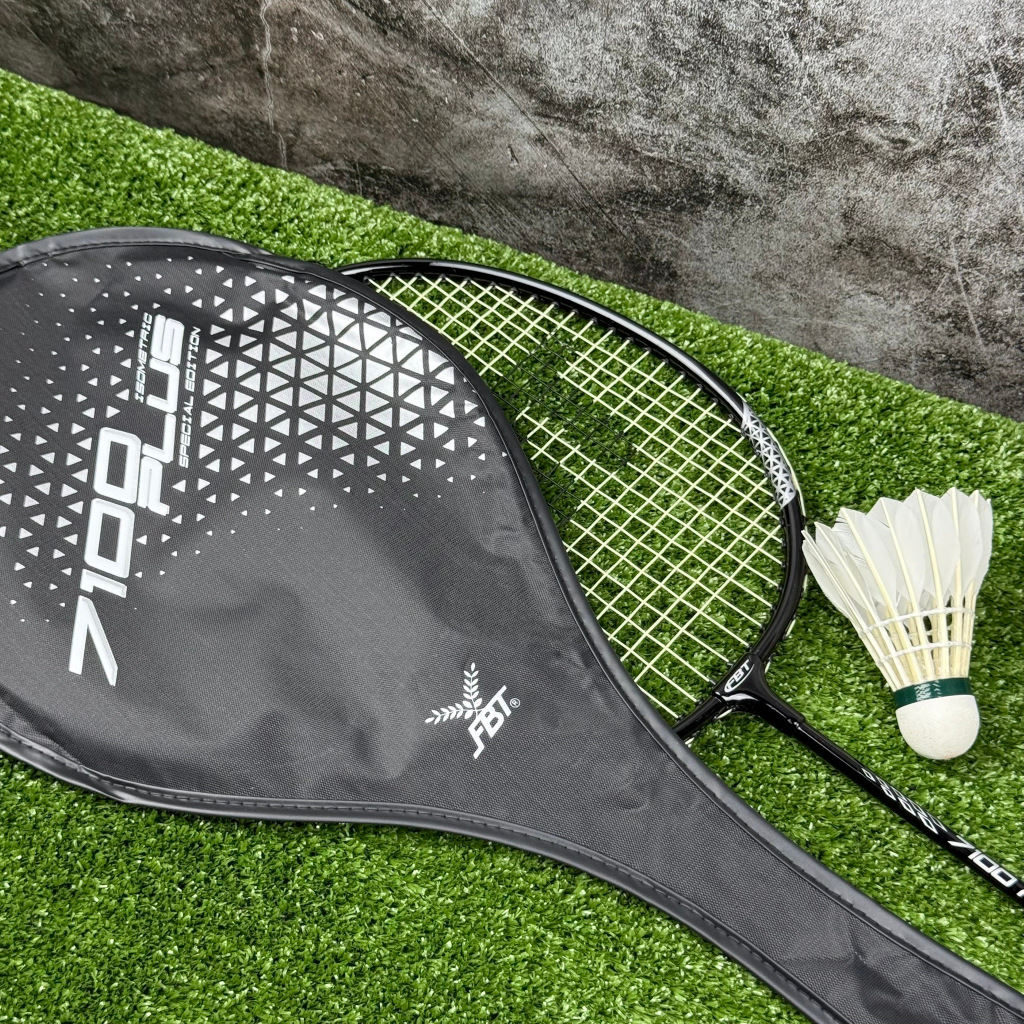 ไม้แบด ไม้แบดมินตัน FBT รุ่น7100 Plus อลูมิเนียมสีดำ New **แถมฟรี ลูกแบด 1 ลูก**