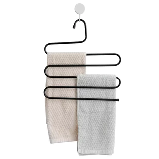 ไม้แขวนกางเกงสแตนเลส แขวนกางเกง 5 ตัว ประหยัดพื้นที่ แขวนผ้าพันคอ เข็มขัด Trousers Hanger